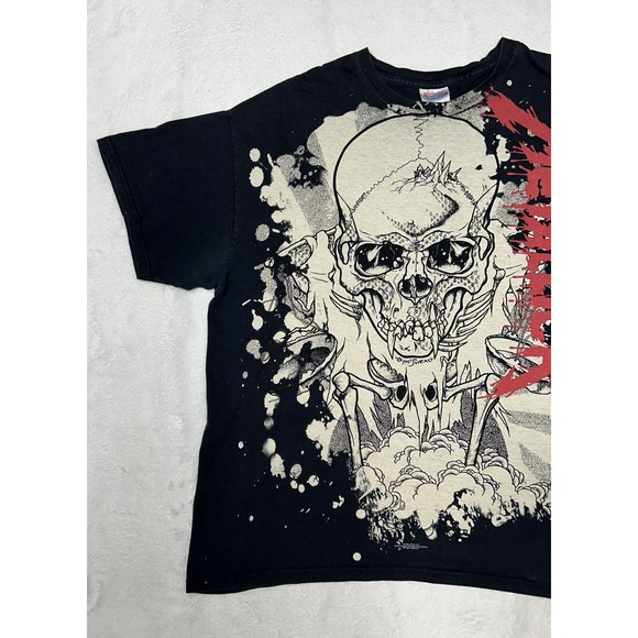 Vtg Y2K Metallica Pushead Double-sided Graphic Band T-shirt Size XL, 2008 Skull - Picture 2 of 8